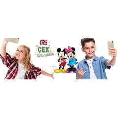 Taç Lisanslı Minnie Çek Canlandır Nevresim Takımı Tek Kişilik