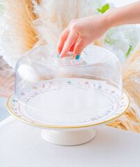 Acar 7733 Livaldi Ayaklı Kek Fanusu 30 Cm