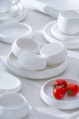 Acar 7364 Bianco Perla 6 Kişilik 33 Parça Porselen Kahvaltı Takımı