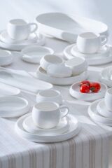 Acar 7364 Bianco Perla 6 Kişilik 33 Parça Porselen Kahvaltı Takımı