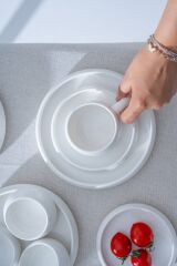 Acar 7364 Bianco Perla 6 Kişilik 33 Parça Porselen Kahvaltı Takımı