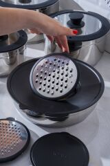 Acar 8620 Mars 12 Parça Çelik Tencere Seti