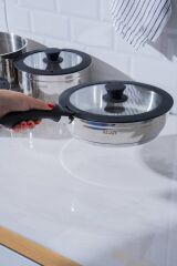 Acar 8620 Mars 12 Parça Çelik Tencere Seti