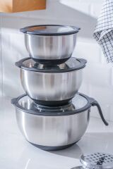 Acar 8120 Focus Pro 16-20-24 Cm Karıştırma Kabı Seti Siyah