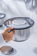 Acar 8120 Focus Pro 16-20-24 Cm Karıştırma Kabı Seti Siyah