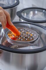 Acar 8120 Focus Pro 16-20-24 Cm Karıştırma Kabı Seti Siyah