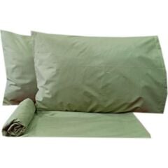 Sarev Fitted Çarşaf Seti V77 Çift Kişilik Küf Yeşili 180x200