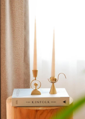 The Mia MUM0211 Iconic Krem Şamdan Mum 2 Li Set