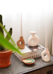 The Mia MUM0211 Iconic Krem Şamdan Mum 2 Li Set