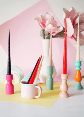 The Mia MUM0211 Iconic Krem Şamdan Mum 2 Li Set