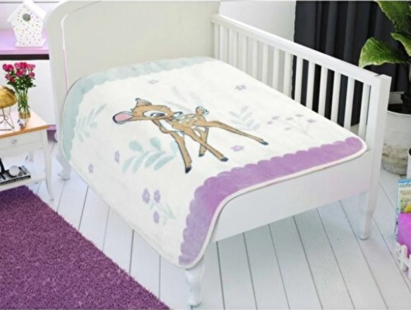 Taç Disney Bambi Lisanslı Bebek Battaniyesi