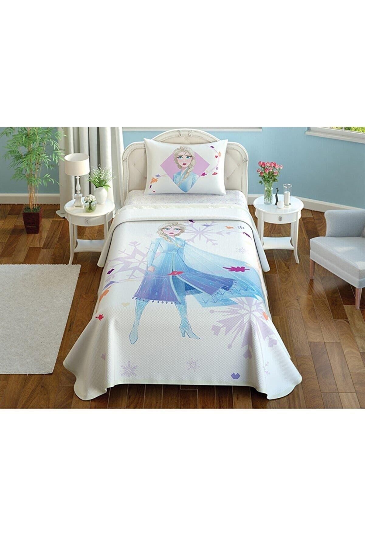 Taç Lisanslı Frozen 2 Elsa Pike Takımı Tek Kişilik