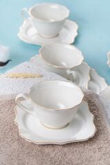 Acar 118 Omega 6 Lı Porselen Kahve Fincan Takımı