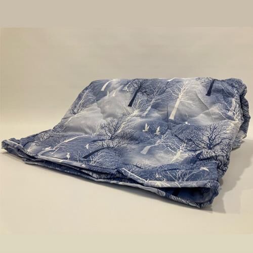 Lökçe Desenli Yorgan 195 x 215 Çift Kişilik Mavi Ağaç