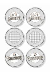 The Mia EML0001 Emily Servis Tabağı 6 Lı Set - 26 cm