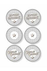 The Mia EML0002 Emily Pasta Tabağı 6 Lı Set - 19 cm