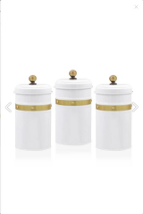 The Mia GLN0039 Çay Şeker Kahve Kavanozu Beyaz 22 Cm