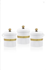 The Mia GLN0040 Çay Şeker Kahve Kavanozu Beyaz 17 Cm