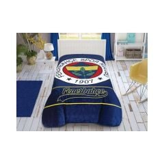 Taç Lisanslı Fenerbahçe Striped Tek Kişilik Battaniye
