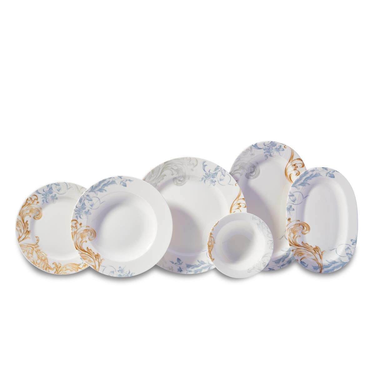 Korkmaz A8865 Vanessa Collection 55 Parça Yuvarlak Yemek Takımı
