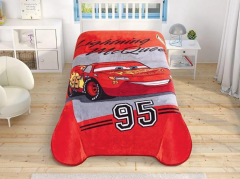 Taç Lisanslı Disney Cars Lightning Tek Kişilik Battaniye