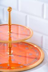 Acar 7332 Passifolia 2 Katlı Cam Tepsi