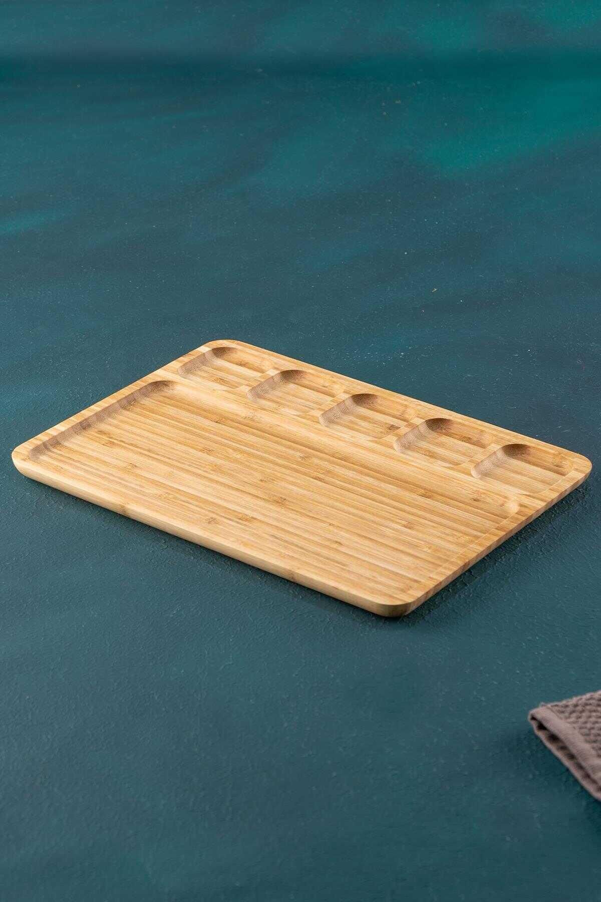 Acar 31 Bambu 5 Li Kahvaltılık Sunumluk