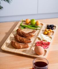 Acar 31 Bambu 5 Li Kahvaltılık Sunumluk