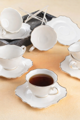 Acar 121 Omega 6 Kişilik Çay Fincanı Takımı