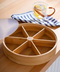 Acar 45 Bambu 6 Bölmeli Çerezlik