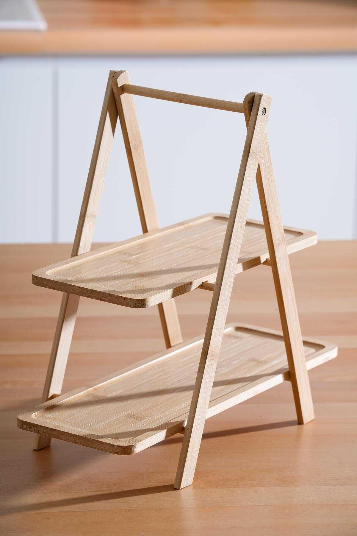 Acar 330 Bambu 2 Katlı Sunumluk