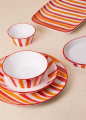 The Mia JOY0003 Joy Servis Tabağı Kırmızı 30 Cm