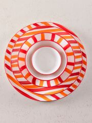 The Mia JOY0003 Joy Servis Tabağı Kırmızı 30 Cm