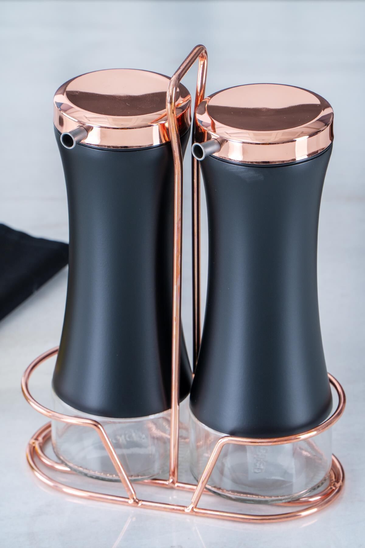 Acar 12014 2li Metal Standlı Cam Yağlık Sirkelik Seti