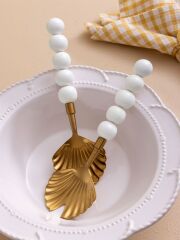 The Mia CKB0281 Ostrica Salata Servis Takımı 2 Parça Gold