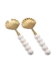 The Mia CKB0281 Ostrica Salata Servis Takımı 2 Parça Gold