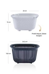 Acar 3958 Linea 3 Lü Set (Mikser / Süzgeçli Kase)