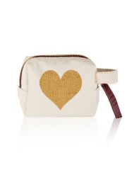 The Mia KYD0044 Kalp Nakışlı Çanta 14x12 Cm