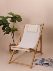 The Mia CMB0009 Katlanır Şezlong Sandalye 130x60x5 Cm