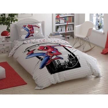 Taç Spiderman Cloudy Tek Kişilik Nevresim Takımı