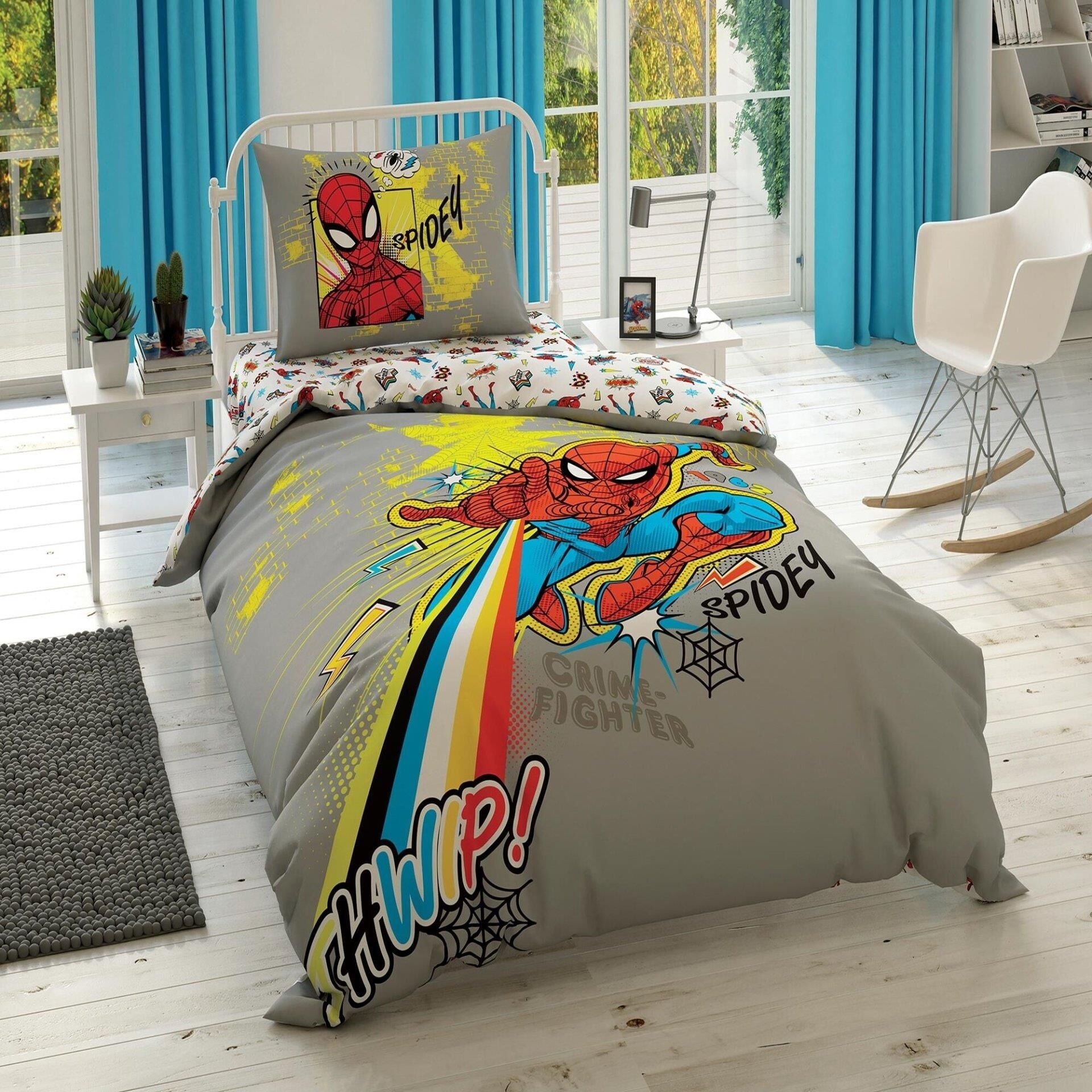 Taç Spiderman Power Tek Kişilik Nevresim Takımı