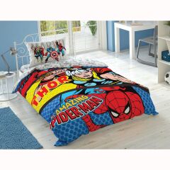 Taç Lisanslı Marvel Cosmics Tek Kişilik Nevresim Takımı