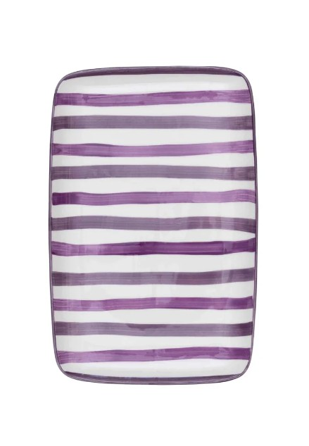 The Mia JOY0022 Joy Dikdörtgen Servis Mor 33x21 Cm