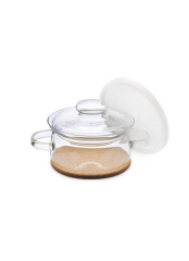 The Mia MSIMAX5306073 Borosilikat Cam Tencere & Saklama Kabı Kapaklı 2 Lt