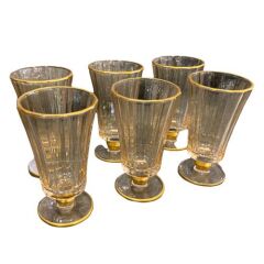 Diamond 12241 6 Lı Gold Kahve Yanı Su Bardak Tk