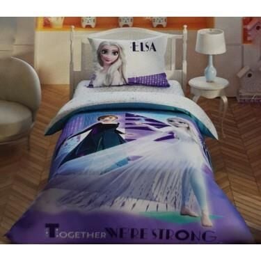 Taç Lisanslı Disney Frozen 2 Crystal Tek Kişilik Nevresim Takımı