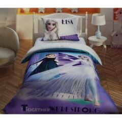 Taç Lisanslı Disney Frozen 2 Crystal Tek Kişilik Nevresim Takımı