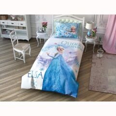 Taç Lisanslı Disney Frozen Çek Canlandır Tek Kişilik Nevresim Takımı