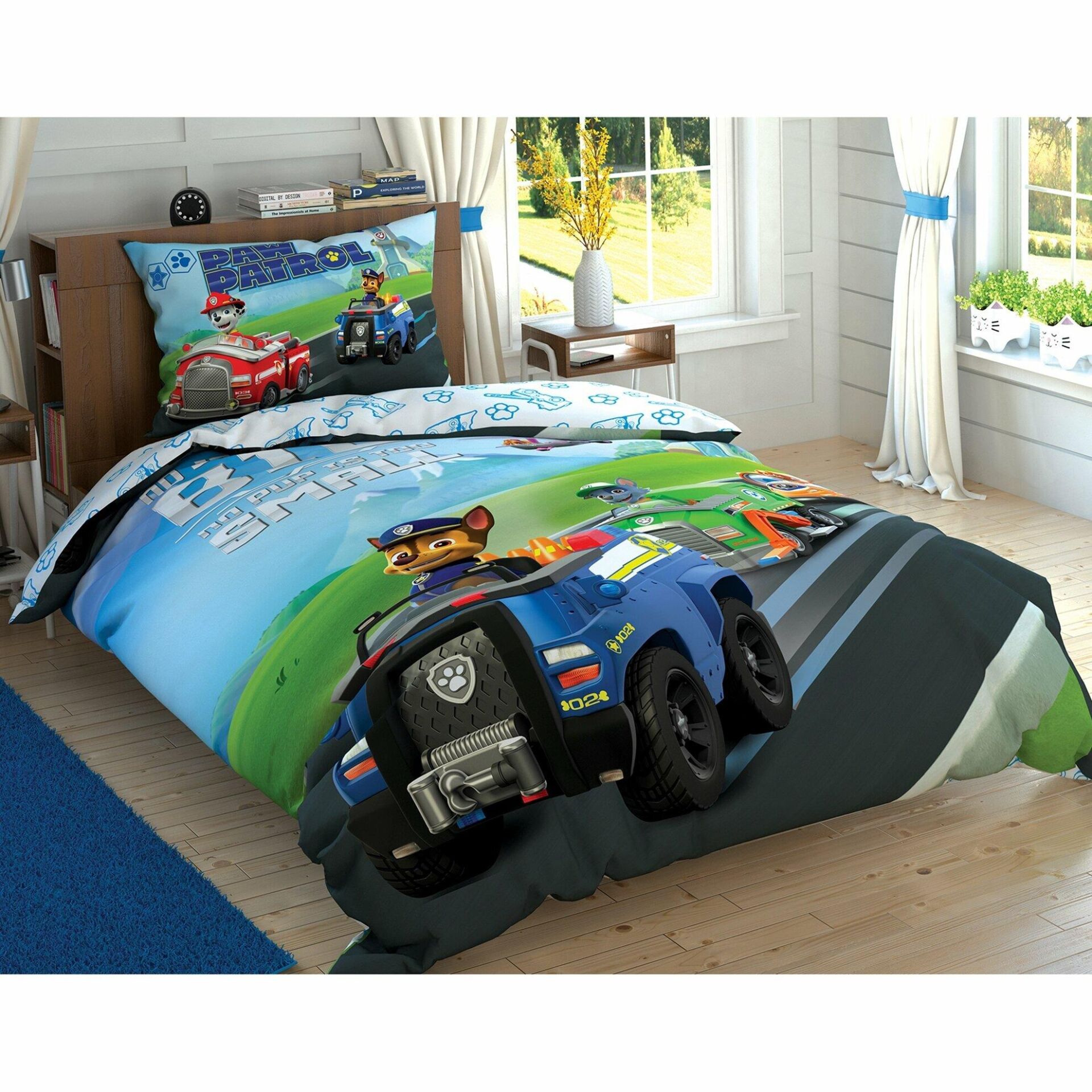 Taç Lisanslı Paw Petrol Team Nevresim Takımı Tek Kişilik