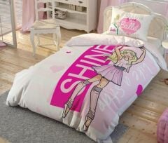 Taç Lisanslı Barbie Ballet Tek Kişilik Nevresim Takımı